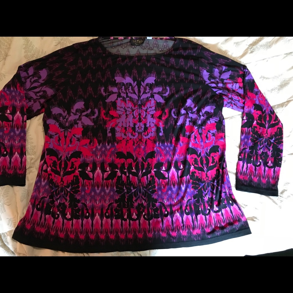 Bob Mackie print top